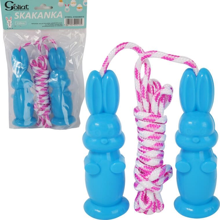 SY604080015N SKAKANKA Z NIEBIESKIMI ZAJĄCZKAMI 216 CM - obrazek 1