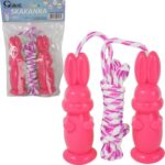 SKAKANKA Z RÓŻOWYMI ZAJĄCZKAMI 216 CM