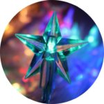 Multikolorowe Lampki LED w Kształcie Gwiazdek - Sznur 30 Sztuk - Zasilanie Bateryjne - obrazek 2