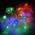 Lampki Bożonarodzeniowe LED - Dzwonki Multikolor na Baterie, 30 Sztuk - obrazek 2