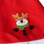 Czerwona Czapka Mikołaja z Figurką Renifera - Wysokiej Jakości Materiał - obrazek 2