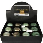 BOMBKI PLASTIKOWE 12 SZT 8CM MIX KOLOR ZIELONY - obrazek 3