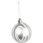 Zestaw 9 plastikowych bombek bożonarodzeniowych o kolorze grafitowym, 6 cm. - obrazek 3