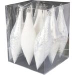 Zestaw 9 Białych Plastikowych Sopli Dekoracyjnych 15 cm z Efektem Zmrożenia - obrazek 2