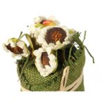 DEKORACJA WIOSENNA KOMPOZYCJA KWIATOWA BIAŁE SŁONECZNIKI - obrazek 2