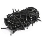 Kurtyna Świetlna Sople 100 LED Czerwona z Gniazdem Łączącym, Odporna na Warunki Atmosferyczne, Zewnętrzna IP44 - obrazek 3