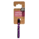 Obroża dla zwierząt w kolorze fioletowym ze wzorem Halloween - obrazek 2