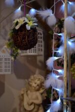 Lampki choinkowe 40 led  typu piórka w kolorze białym - obrazek 3