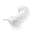 Lampki choinkowe 40 led  typu piórka w kolorze białym