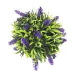 Autentyczna Kula Dekoracyjna z Lawendą 18 cm - Odporna na Warunki Atmosferyczne