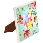 Drewniana zielona ramka na zdjęcie stojąca 13,5x13,5 cm - obrazek 2