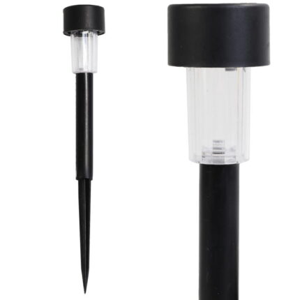 Słoneczny Słupek Oświetleniowy z Czujnikiem Zmierzchu - Biała Dioda LED, 31 cm