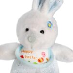 Niebieski Pluszak KRÓLIK Wielkanocny z Napisem 'Happy Easter - obrazek 3