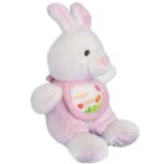 Różowy Pluszak KRÓLIK Wielkanocny z Napisem 'Happy Easter' - obrazek 2