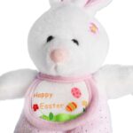 Różowy Pluszak KRÓLIK Wielkanocny z Napisem 'Happy Easter' - obrazek 3