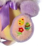 Zajączek Wielkanocny Pluszowy Fioletowy 20 cm - Dekoracja Świąteczna - obrazek 3