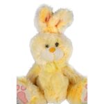 Pluszowy Zajączek Wielkanocny 36cm w Kolorze Żółtym - Stojąca Figurka z Ruchomymi Uszami - obrazek 2