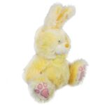 Pluszowy Zajączek Wielkanocny 36cm w Kolorze Żółtym - Stojąca Figurka z Ruchomymi Uszami - obrazek 3