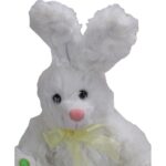 Dekoracyjny Wielkanocny Pluszowy Zajączek Biały - obrazek 2