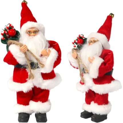 ŚWIĘTY MIKOŁAJ świąteczny FIGURKA skandynawski DEKORACJA ozdoba 24 cm