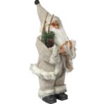 ŚWIĘTY MIKOŁAJ świąteczny FIGURKA skandynawski DEKORACJA ozdoba 24 cm szary - obrazek 3