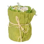 KOMPOZYCJA KWIATOWA PAPIEROWA BIAŁA - obrazek 2