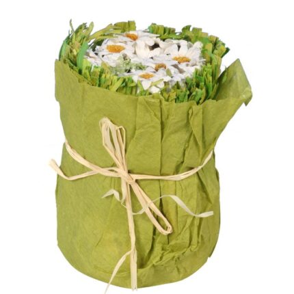 KOMPOZYCJA KWIATOWA PAPIEROWA BIAŁA