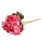 Bukiet 6 hortensji w kolorze różowym 32 cm - obrazek 3