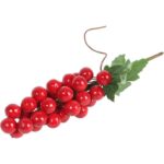 GAŁĄZKA z JARZĘBINĄ 24 CM czerwona - obrazek 3