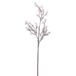 GAŁĄZKA DEKORACYJNA ZE ŚNIEŻNYMI KULECZKAMI 50CM