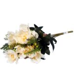 BUKIET 11 GAŁĄZEK Z 6 PIWONIAMI KOLOR KREMOWY - obrazek 3