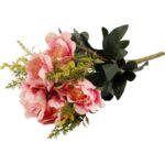 BUKIET 11 GAŁĄZEK Z 6 PIWONIAMI KOLOR ŁOSOSIOWY - obrazek 3