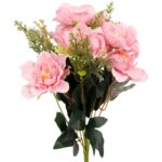 BUKIET 11 GAŁĄZEK Z 6 PIWONIAMI KOLOR RÓŻOWY - obrazek 2