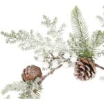 Wianek z bialymi kulkami i szyszkami 60 cm ŚWIĄTECZNA DEKORACJA - obrazek 2