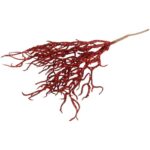 PIK Z BROKATOWYMI GAŁĄZKAMI 30 CM czerwony - obrazek 3