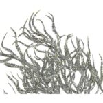 PIK Z BROKATOWYMI GAŁĄZKAMI 30 CM SREBRNY - obrazek 2