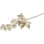 PIK Z BROKATOWYMI KULKAMI 26 CM ZŁOTY - obrazek 3