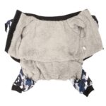 Kombinezon CiepłoChron L dla Średnich Psów - Wodoodporny i Wiatroszczelny w Kolorze Moro Grafitowo-Szarym - obrazek 2