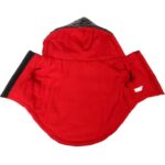 Wodoodporna i ocieplana kurtka zimowa dla średnich psów, czarno-czerwona, rozmiar M z kieszenią na woreczki - obrazek 3