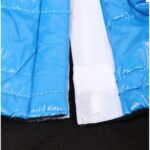 Kurtka Zimowa dla Średnich Psów L z Polarowym Ociepleniem i Kieszenią, Czarno-Niebieska, Wodoodporna - obrazek 2