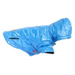 Niebieska kurtka nieprzemakalna z ociepleniem dla średniego psa, rozmiar M - obrazek 3