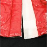 Ciepła Kurtka Zimowa dla Średniego Psa w Kolorze Czerwono-Czarnym z Kieszenią i Ociepleniem Polarowym, Wodoodporna, Rozmiar L - obrazek 3