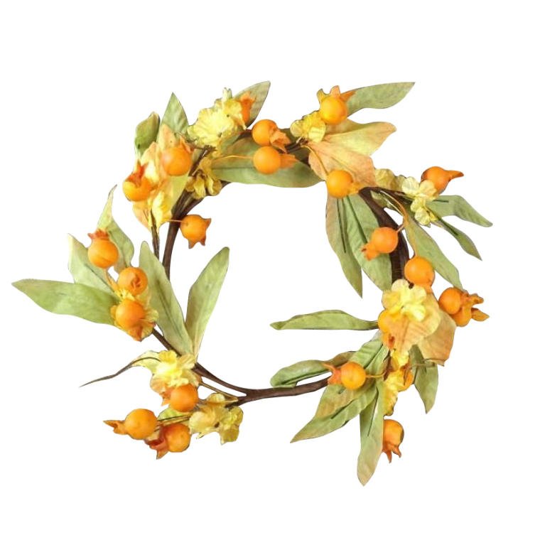 VML36840 Wianek z jesiennych liści do powieszenia 28 cm - obrazek 1