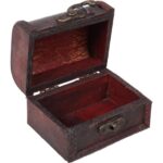 Mała szkatułka w kolorze brązowym - obrazek 2