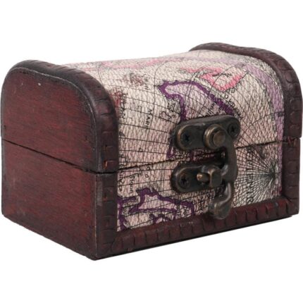 Mały kuferek w kolorze brązowym