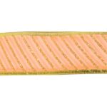 Wstążka dekoracyjna pomarańczowo złota 4 cm x 2,7 m - obrazek 2