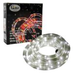 6-metrowy Wąż Ozdobny z Lampkami LED Biały do Użycia Wewnętrznego