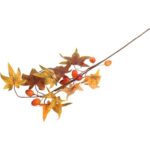 Gałązka jesienna z żołędziami 68 cm pomaranczowa - obrazek 3