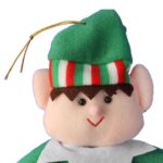 Zielony Elf Bożonarodzeniowy do Zawieszenia 30 cm - obrazek 2