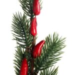 Świąteczna Gałązka Dekoracyjna z Jarzębiną 30 cm - obrazek 2